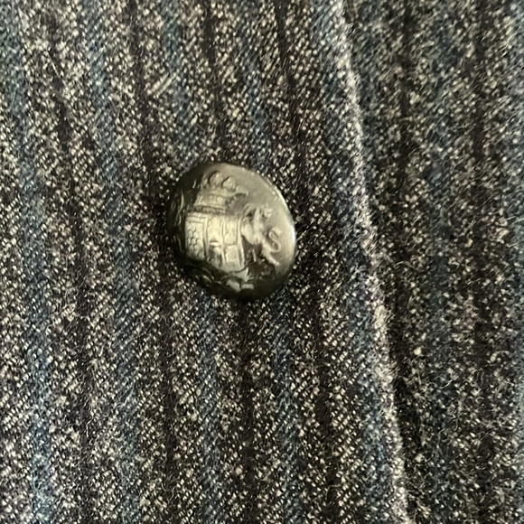 John varvatos wool jacket size 50 / large. Gray stripped - Picture 9 of 10